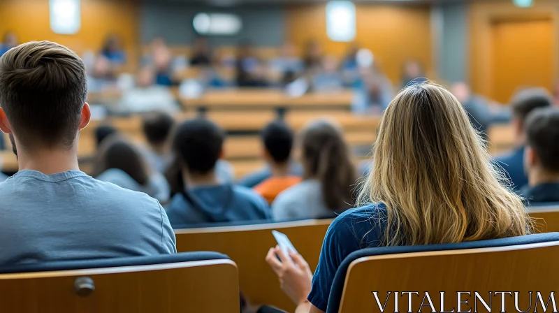 Students Attending Lecture AI Image