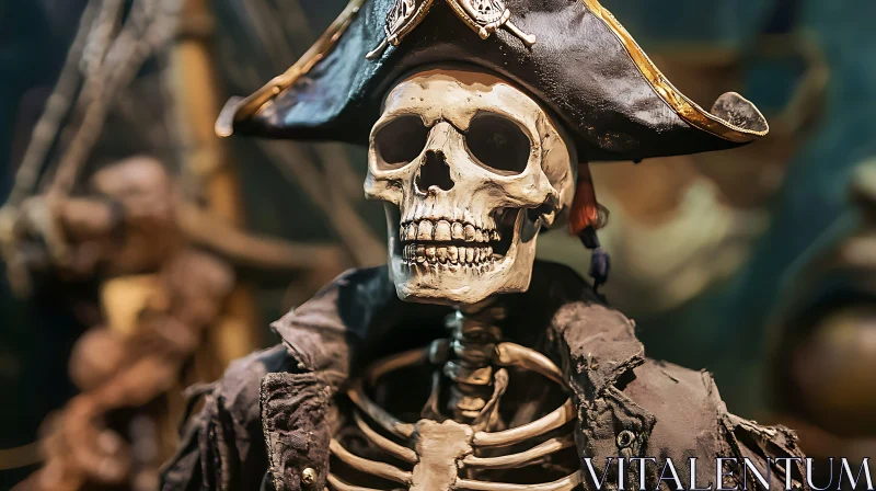 Pirate Skeleton Portrait AI Image