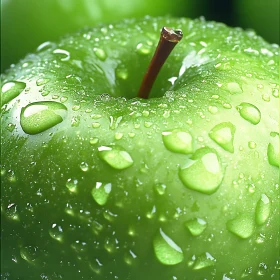 Close-Up of a Green Apple