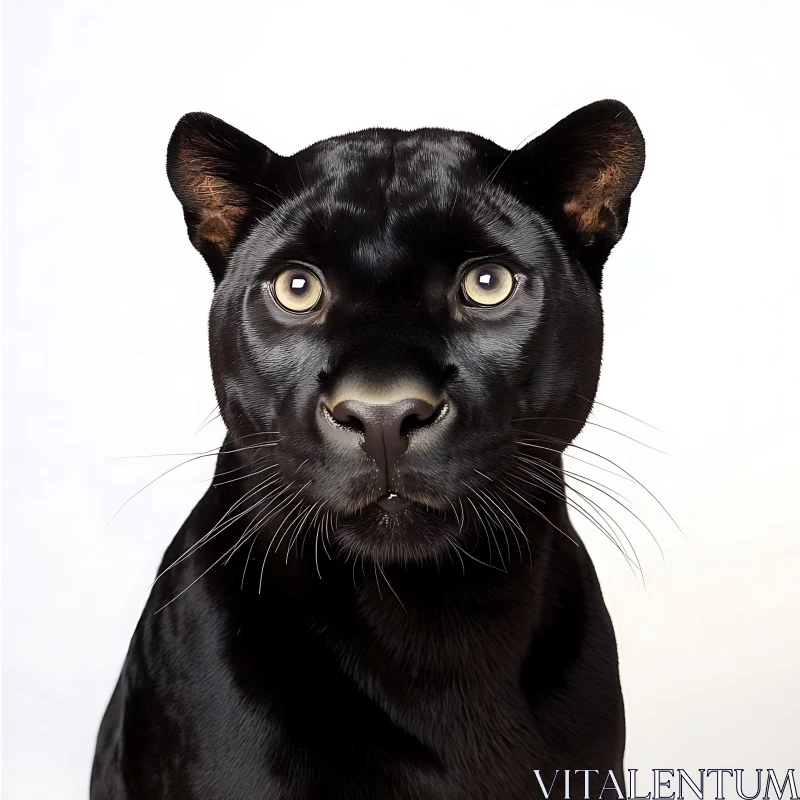 Close-up of a Black Panther AI Image