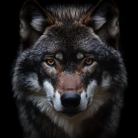 Wolf's Stare: A Wildlife Portrait