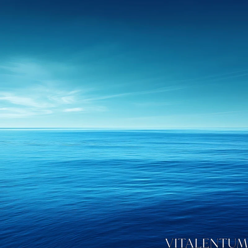 AI ART Calm Ocean View