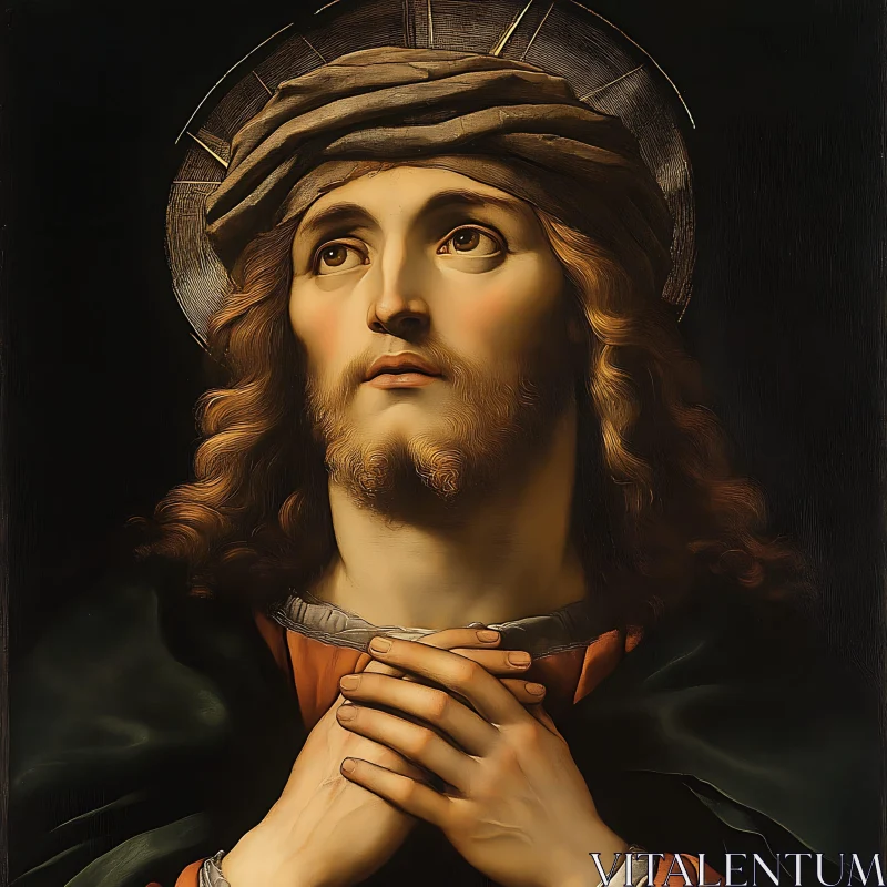 Man in Contemplation AI Image