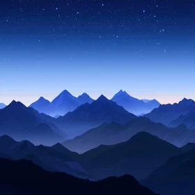 Night Mountain Serenity