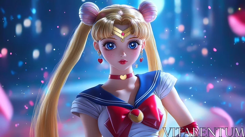 Magical Sailor Anime Character AI Image