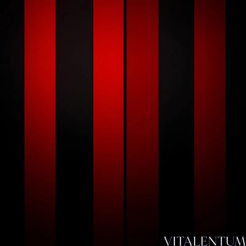 Vertical Rhythm: Red and Black Bands AI Image