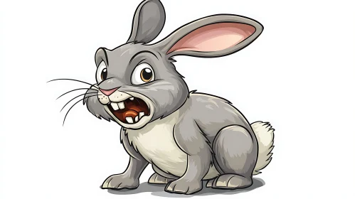 Angry Bunny Cartoon Image