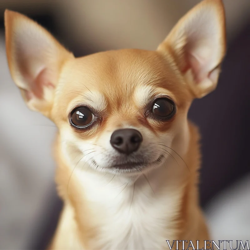 Expressive Chihuahua Dog Portrait AI Image