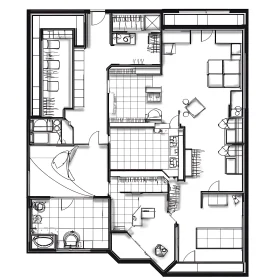 Comprehensive House Layout Blueprint