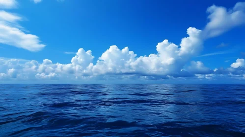 Peaceful Seascape with Cloudscape