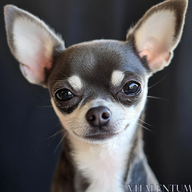 Adorable Small Dog Close-Up AI Image