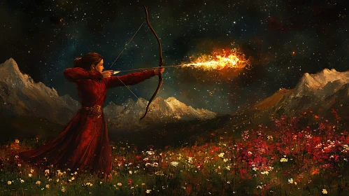 Archer of Stars: A Fantasy Art Piece