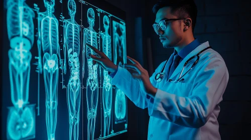 Healthcare Expert Reviewing Patient Scans