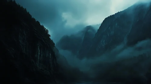 Foggy Mountain View