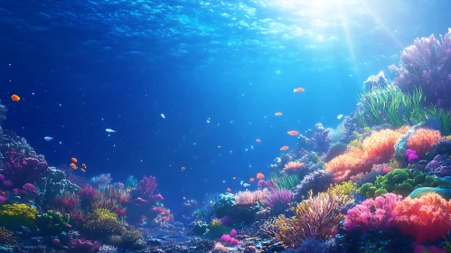 Colorful Coral Reef Ecosystem