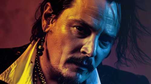 Moody Close-Up of Johnny Depp