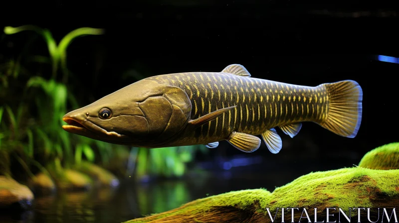 Gold Fish in Norwegian Nature - Lifelike Artistry AI Image