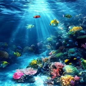 Underwater Marine Life Scene