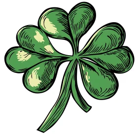 Four Leaf Clover Vector Art