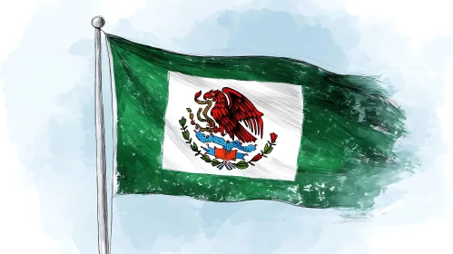 Mexican National Symbol Artwork