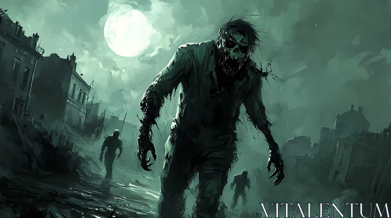 AI ART Undead City: A Zombie Nightmare