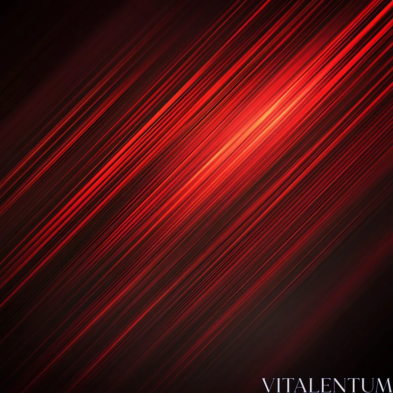 Striking Red Lines Abstract Composition AI Image