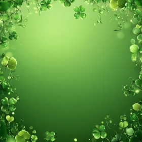 Four Leaf Clover Background Art