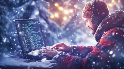 Snowy Outdoor Coding