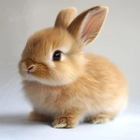Charming Bunny with Golden Brown Fur