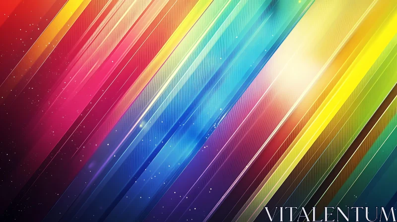 Spectrum Diagonal Stripes AI Image