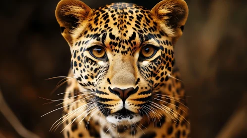 Leopard's Gaze: A Wild Portrait