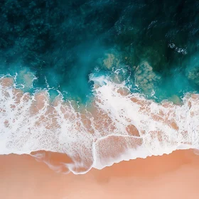 Aerial View of Ocean Coastline