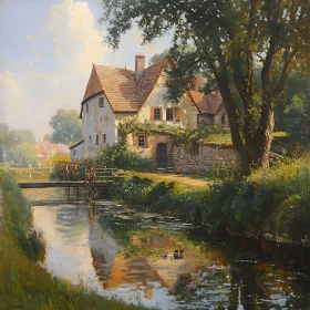 Riverside Home in the Countryside