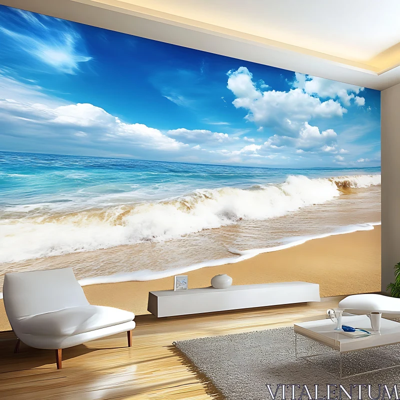 AI ART Ocean View Interior Design