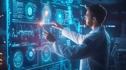 Data Analysis on Futuristic Holographic Display