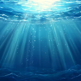 Underwater Sunlight Beams