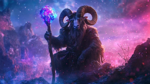 Cosmic Minotaur Fantasy Art