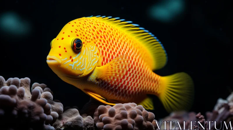 Stunning Tropical Fish Amid Coral Reefs AI Image