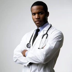 Professional Medical Doctor with Stethoscope