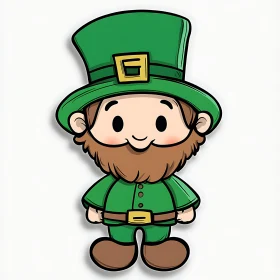 Whimsical Leprechaun Cartoon Character