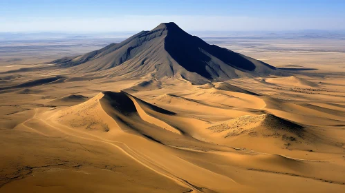 Desert Dunes and Mountain Scenery