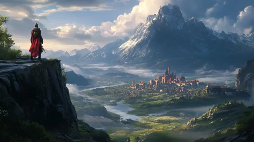 Fantasy Warrior and Distant Kingdom