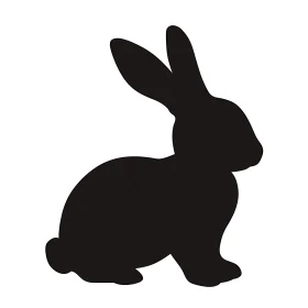 Black Rabbit Silhouette