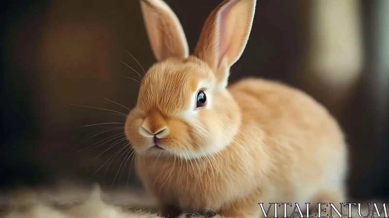 Fluffy Bunny Portrait AI Image