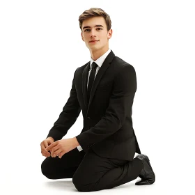 Formal Kneeling Man