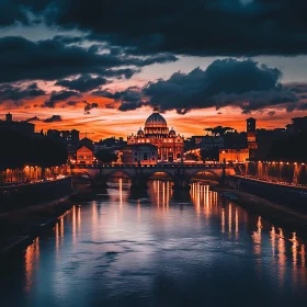 St. Peter's Basilica at Dusk