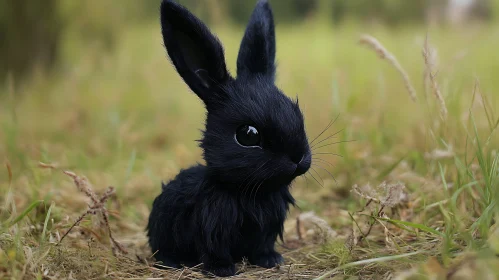 Midnight Velvet: A Black Rabbit Portrait