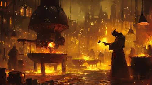 Blacksmith in Fiery Forge