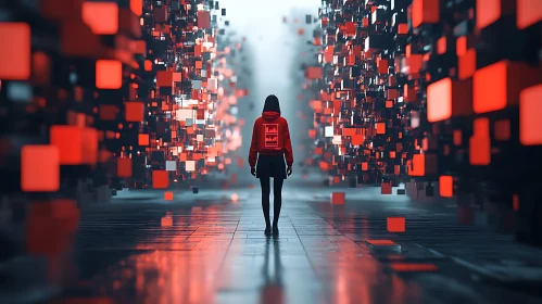 Red Cubes Digital Passage