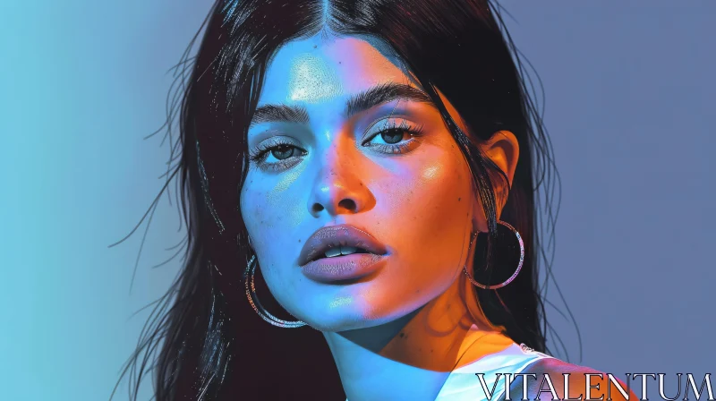 Kylie Jenner Stylish Glamour Portrait AI Image